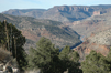 The Salt River carves its way through the Arizona desert landscape on our route to the Four Corners area. The drive up Highway 77 from southeastern to northeastern Arizona had every conceivable feature, from flat desert to forest to mountains.