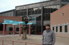 Matt stands in front of the Navajo Museum in Window Rock