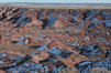 The cold weather in January (highs in the 20's) provided snow to highlight the red colors of the Painted Desert