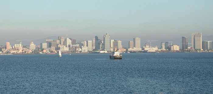 The San Diego skyline
