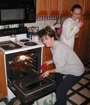 Shelley 'cooking'