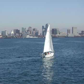 Sails over San Diego