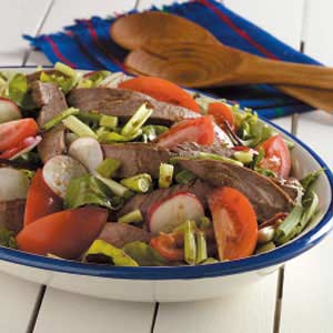 Grilled Flank Steak Salad (or Balsamic Vinegar Marinade)